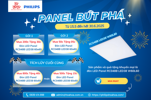  Khuyến mãi khủng: Panel bứt phá - Chiếu sáng hiệu quả, tiết kiệm tối đa