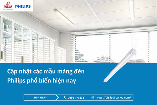  Cập nhật các mẫu máng đèn Philips phổ biến hiện nay 